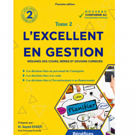 l'excellent en gestion 2eme annee secondaire tome 2