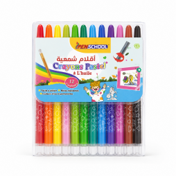 Crayons pastel à l’huile PENSCHOOL – 12 couleurs