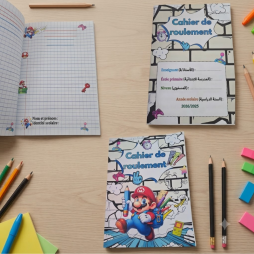 Cahier de roulement personnalisé Super Mario