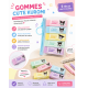 Pack de 5 gommes pastel 2B aux couleurs douces et variées