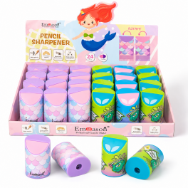 Taille-crayon fantaisie Emoason au design coloré et ludique
