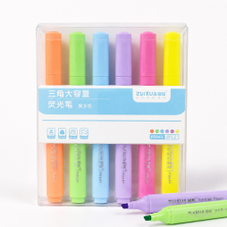 Set de 6 surligneurs pastel ZUIXUA F0641