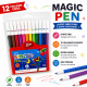des feutres à pointe fine Magic Pen Pluma – 12 couleurs