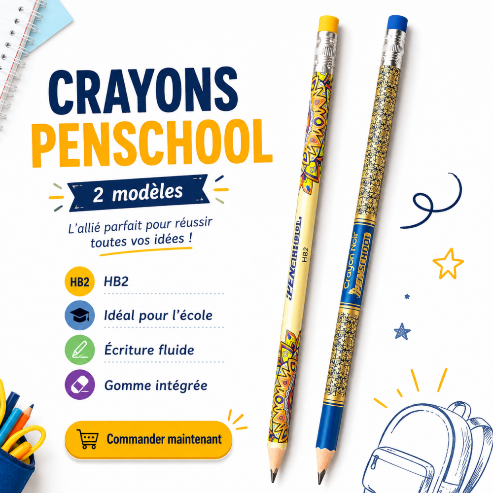 Crayons Penschool HB2