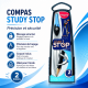 Compas Maped Study Stop avec système de blocage sécurisé