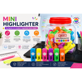 Mini surligneurs BEST aux couleurs vives et éclatantes