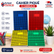 Cahier piqué à carreaux Selecta disponible en 4 couleurs