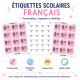 ETIQUETTES PERSONNALISEES POUR LES ELEVES GENRE AUX CHOIX
