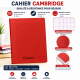 Cahier Cambridge 96 pages, format 24 × 32 cm