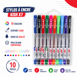 Pochette de 10 stylo a Bille  Krish X7