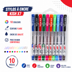 Pochette de 10 stylo a Bille  Krish X7