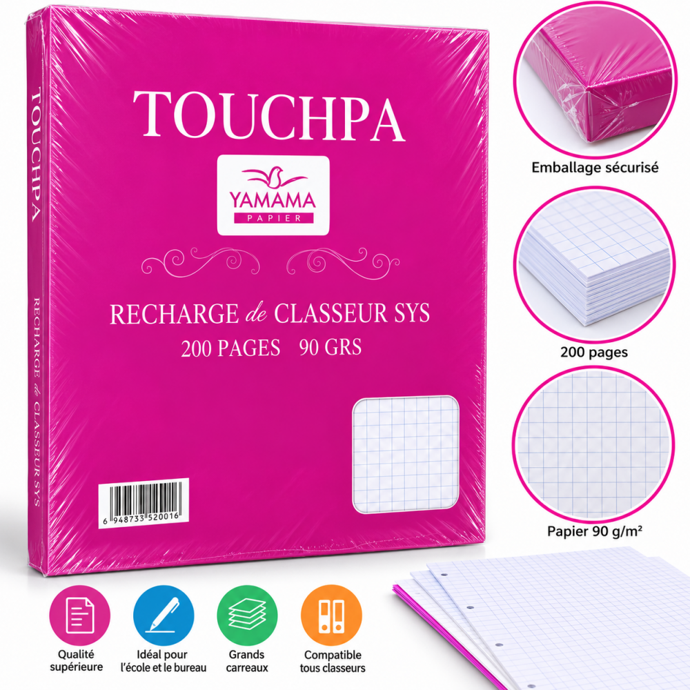 Recharge de classeur SYS Yamama Papier  Touchpa