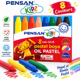 Pastels à l’huile PENSAN Kidz  8 couleurs