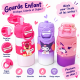 Gourde enfant au design coloré et ludique