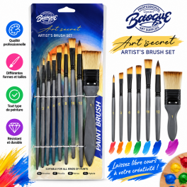 Set de pinceaux artistiques Baoque  Art Secret