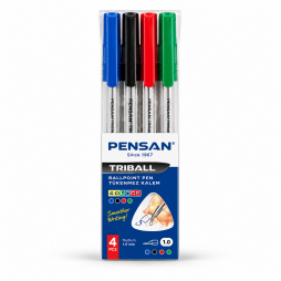 Pack de 4 stylos à bille Pensan Triball