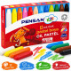 Boîte de 12 pastels à l’huile Pensan Kidz aux couleurs vives