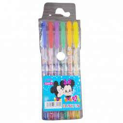 Lot de 6 stylos à bille colorés 1,0 mm