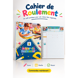 Cahier de Roulement, pratique et coloré