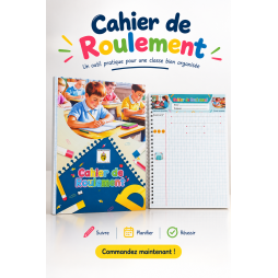 Cahier de Roulement, pratique et coloré