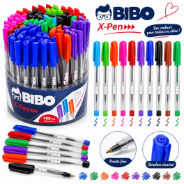 Stylo bille BIBO X-Pen multicolore