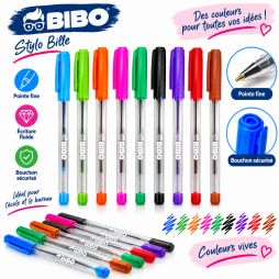 Stylo bille BIBO X-Pen multicolore