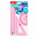 Set géométrique Deli flexible 3 pièces  Rose